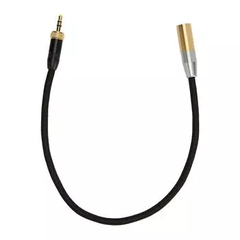3,5 мм - Mini XLR кабель с внутренней резьбой, позолоченный 3-контактный стерео бесшумный звуковой адаптер шнур для