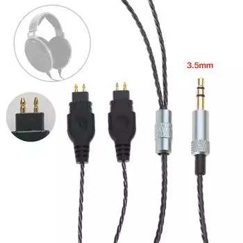 3,5 мм на 2Pin гарнитуры кабель замена для HD580 HD650 HD600 HD58X HD565 HD660S HD6XX наушники удлинитель
