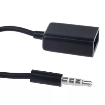 3,5 мм штекер Aux аудио разъем для USB 2,0 женский конвертер кабель автомобильный Mp3
