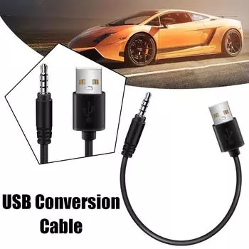 3,5 мм штекер AUX аудио разъем для USB 2.0 мужской зарядный кабель адаптер шнур для автомобиля MP3 USB кабель-переходник D8O1