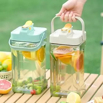 3.5LRefrigerator Pot Drink Pot With Crank Большая емкость для холодной воды Бутылка Портативный резервуар для воды Чайник Кухонная посуда для напитков