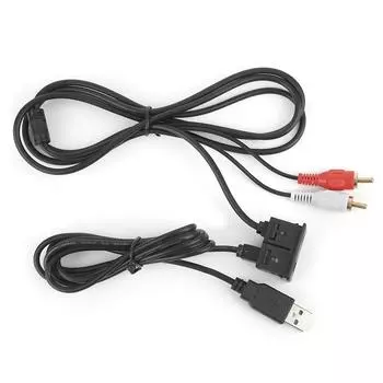 3,5 мм 3,3 фута удлинительный провод USB AUX стерео женский на 2 RCA мужской кабель для автомобиля лодки мотоцикла