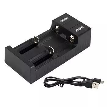 3,7 В USB-порт с двумя слотами, универсальное зарядное устройство 18650 26650 14500 литий-ионных аккумуляторов
