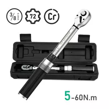 Динамометрический ключ 3/8” 5-60 Нм квадратный привод динамометрический ключ 1/4” Pro динамометрический ключ 5-25 Нм профессиональный инструмент для ремонта велосипедов и автомобилей