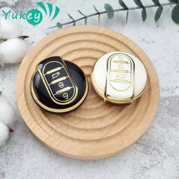 3 Buttons TPU Car Key Case Cover for BMW Mini Cooper F55 F56 F57 F54 F60 JCW Clubman Countryman Key Protector Shell Accessories чёрный