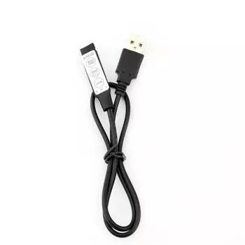 3-х клавишный USB Mini DC 5V RGB светодиодный кабель контроллер света диммер пульт дистанционного управления для 2835 5050 3528 RGB полосы света
