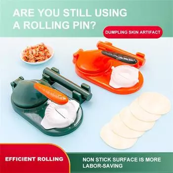 3 In1 Portable Dumpling Skin Dough Pressing Tool Set With Rolling Dumpling Mould Manual Skin Press Kitchen Tools Accessories