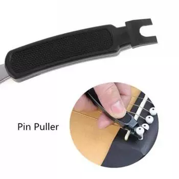 3 In 1 Guitar Peg String Winder + String Pin Puller + String Cutter Guitar Tool Set Multifunction Guitar Accessories чёрный