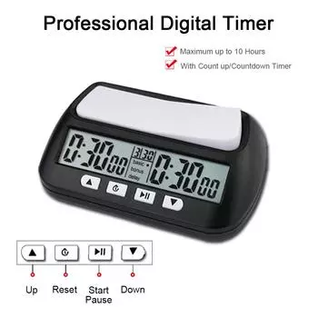 3-in-1 Multipurpose Portable Professional Chess Clock Digital Chess Timer Game Timer Competition Game Stopwatch оранжевый