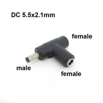 3-канальный DC 1 штекер на 2 гнезда на штекер Адаптер питания 5.5X2.1MM штекер 5.5x2.1 разъем-разветвитель 5521 удлинитель кабеля конвертер 1 piece