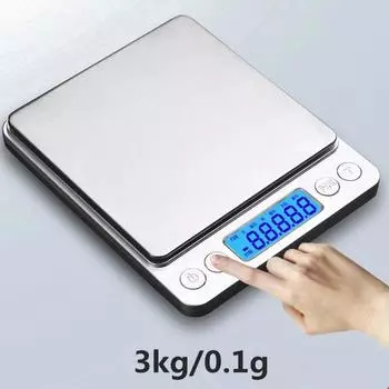 3 кг / 0,1 г портативные цифровые весы кухонные пищевые диеты почтовое отделение точные весы кухонный инструмент