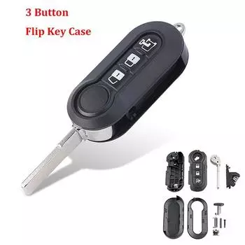 3 кнопки SIP22 чехол для дистанционного ключа автомобиля Fiat 500 Ducato Bravo Doblo Iveco Daily Citroen Nemo автоаксессуары