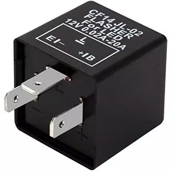 3-контактное реле мигалки 0,02A-20A 12V мотоцикла, светодиодное индикаторное реле для автомобиля, мотоцикла 6x5x4cm