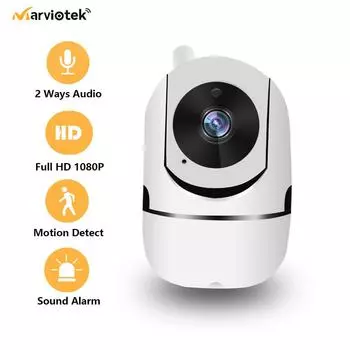 3-мегапиксельная IP-камера домашней безопасности, Wi-Fi, видеонаблюдение, ip-камера с автоматическим отслеживанием, Wi-Fi, двустороннее аудио, мини-камера видеонаблюдения, 1080P, ip-камера