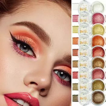 3 мл High Flash Pearl Eye Shadow, холодные блестящие перламутровые рассыпчатые тени для век Пигменты для век One Size