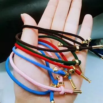 3 мм унисекс титановая стальная плетеная веревка счастливый браслет DIY ювелирный подарок зелёный