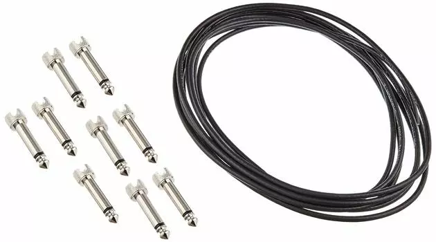 3 Monkeys Solderless Pedalboard Patch Cable Kit с разъемами 3 м 1/4 (10 + кабель)