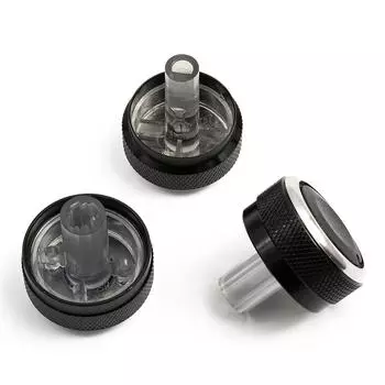 3 Pcs/Set A/C Knob Button Black Replacement Air Conditioning Aluminum Alloy For Mazda 2 High Quality ABS Knob M2 CHINA