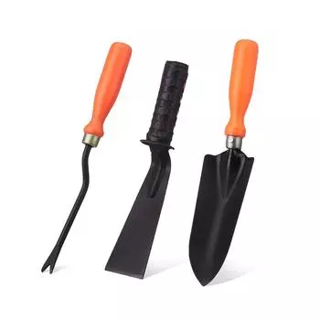 3-Piece Gardening Kit | Big Shovel, Cultivator, Weeder | Terrace Gardening Accessories