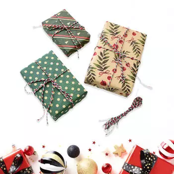 3 Pieces Christmas Tree Gift Bag Ornaments Decor Small Boxes Xmas Decoration Style A