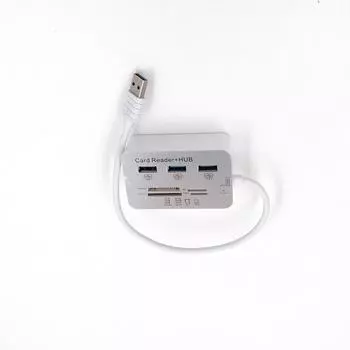 3 Ports USB 3.0 HUB MS SD M2 TF Multi-In-1 Memory Card Reader Adapter 30CM Cable