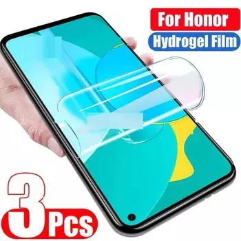 3 шт., 0,1 мм защитная пленка для Huawei Honor View 10 10i 20, гелевая защита экрана для Honor Play 8 Pro 9 10 lite, гидрогелевая пленка HD For Honor 20 PRO