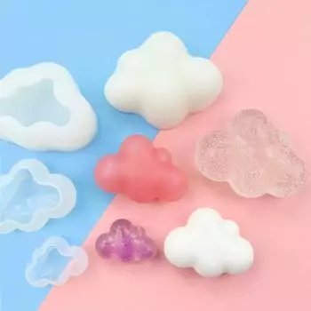 3 шт. 3D форма облака, шоколадная силиконовая форма, мусс, помадка, кубик льда, пудинг, конфеты, мыло, формы для свечей, инструмент для украшения торта