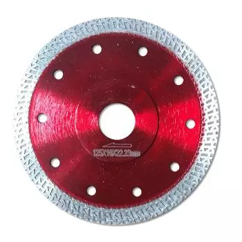 3 шт. 5-дюймовый гранитный фарфоровый керамический диск Turbo Thin Diamond для сухой резки, диск для шлифовальной машины, алмазные пильные диски, красные
