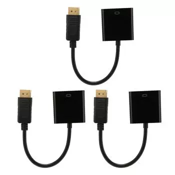 3 шт. адаптер DisplayPort - DVI 4K HD 1080P Mini DP - DVI кабель-адаптер для ПК ноутбука