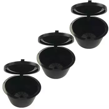 3 шт./компл. многоразовые капсулы для кофе Dolce Gusto, капсулы многоразового использования nescafe dolce gusto, сменные капсулы dolce gusto, 3 цвета чёрный