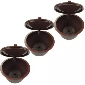 3 шт./компл. многоразовые капсулы для кофе Dolce Gusto, Nescafe Dolce Gusto, многоразовые капсулы Gusto, капсулы Dolce Gusto, сменный блок, 3 цвета коричневый