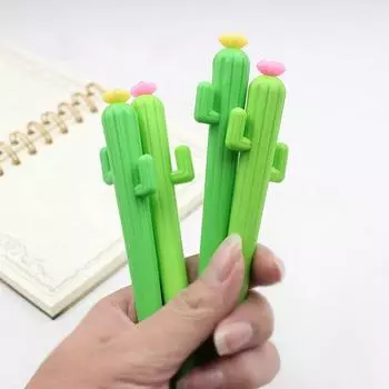3 шт. Корейские офисные школьные принадлежности Подарок Гелевая ручка для студента Канцелярские товары Письмо Милые Креативные Ручки-кактусы для письма