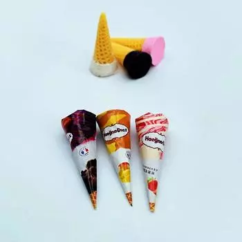 3 шт. кукольный домик мини мороженое рожок кукольный домик имитация десерт 1/12 кукольный домик кухня еда украшения one size