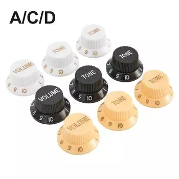 3 шт./набор гитар Strat Knob 1-Volume 2-Tone Control Knob для ST SQ или того же типа электрогитары для гитарных аксессуаров