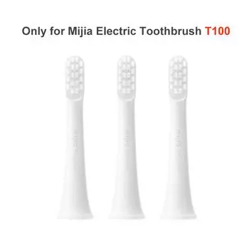 3 шт. Оригинальные насадки для зубной щетки XIAOMI MIJIA T100 T300 T500 Sonic, сменные насадки для зубной щетки, звуковая гигиена полости рта Mi Oral Clean