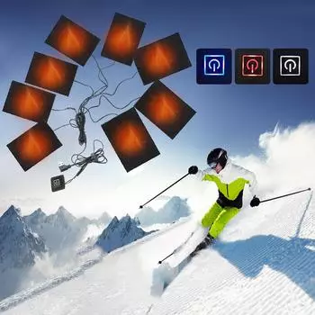 3 уровня электрический тканевый обогреватель USB грелки уличные теплые зимние обогреватели жилеты обогреватели для самостоятельного изготовления одежды с подогревом