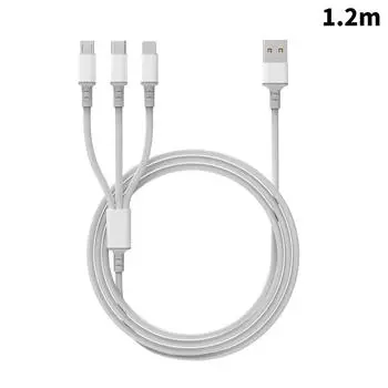 3 в 1 120 Вт кабель для быстрой зарядки Type C Usb Micro для iPhone 14 13 12 11 X Pro Max Samsung Huawei Xiaomi телефон зарядное устройство кабель для передачи данных 1.2m