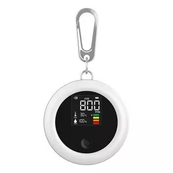 3 в 1 CO2 Meter Детектор USB Зарядка Измеритель Углекислого Газа Для Кемпинга (белый)