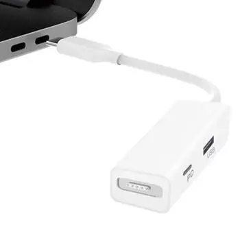 3 в 1 MagSafe 1/2 + порт PD + адаптер-преобразователь USB-USB-C/Type-C чёрный