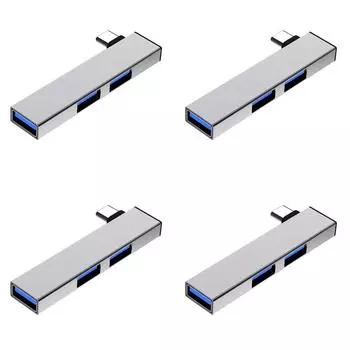 3 в 1 USB HUB Type C HUB OTG док-станция расширения для ПК ноутбука(Серебряный TypeC на 3USB)