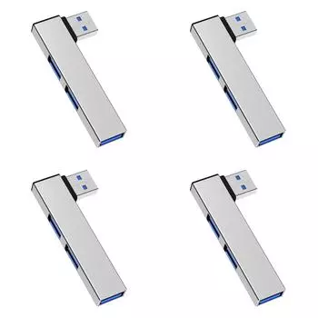 3 в 1 USB HUB Type C HUB OTG док-станция расширения для ПК ноутбука(Серебряный USB на 3USB)