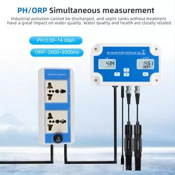 3 в 1 WiFi цифровой измеритель pH ORP температуры тестер качества воды онлайн пульт дистанционного управления многофункциональный смарт-монитор Tuya APP управление EU Plug