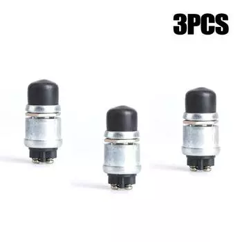 3 waterproof switches with push button for car, boat, horn, engine start, starter, 12v