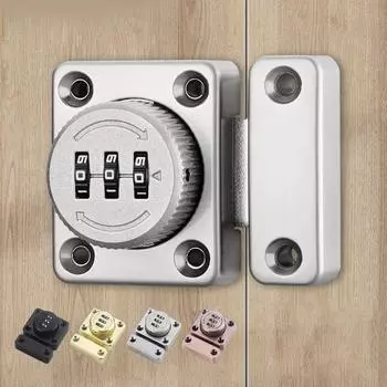3-значный парольный дверной замок Smart Cam Кодовый замок из цинкового сплава для почтового ящика, дверная фурнитура, раздвижной замок