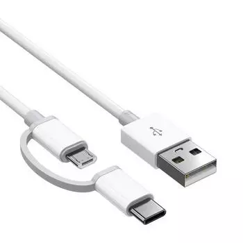 3A 2-в-1 кабель для передачи данных Micro USB Type C адаптер для передачи данных мобильный телефон USB C кабель для быстрой зарядки для Xiaomi Samsung OPPO Android Phone 0.5