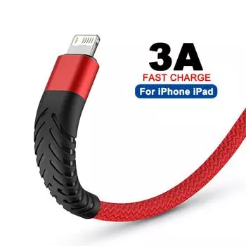 3A USB-кабель для быстрой зарядки iPhone 14 13 12 11 Pro Max Xs X XR 6 6s 7 8 Plus iPad Mini, зарядный шнур для мобильного телефона, дата-кабель 3 м 0.25m