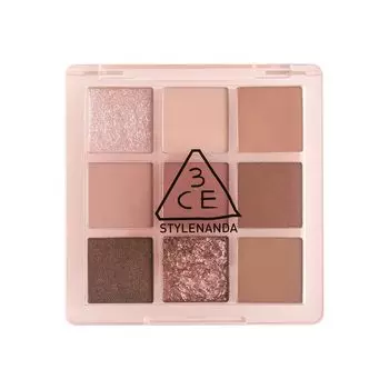 3CE MULTI EYE COLOR Палитра теней для век 9 цветов Тени для век Макияж теней для век Цвет теней для век Yete Brevet Одноцветная градация пудры Рецепт настроения 3CE