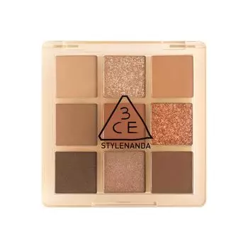 3CE Палетка теней для век Multi Eye Color Palette H Butter Beige 9 цветов Бежевый