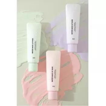 3CE Water Make Up Base 45 мл 3 цвета 1. Purple