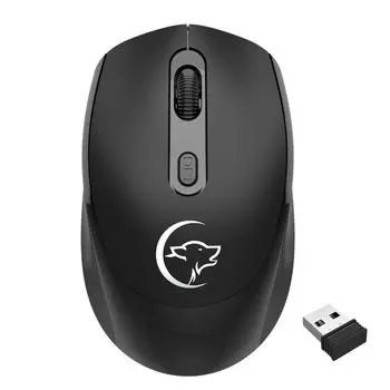 3D 2.4G Мини Портативная Беспроводная Игровая Мышь Компьютер Ноутбук Аксессуар Часть 1600 DPI Беспроводная Мышь чёрный